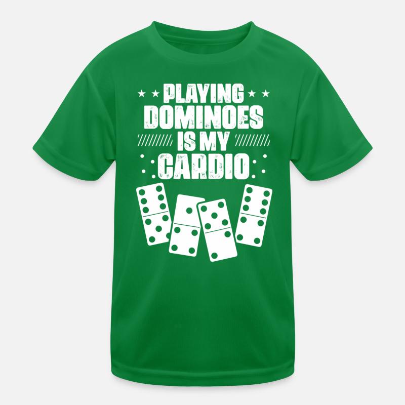 Conception de jeux Domino T-shirt sport Enfant