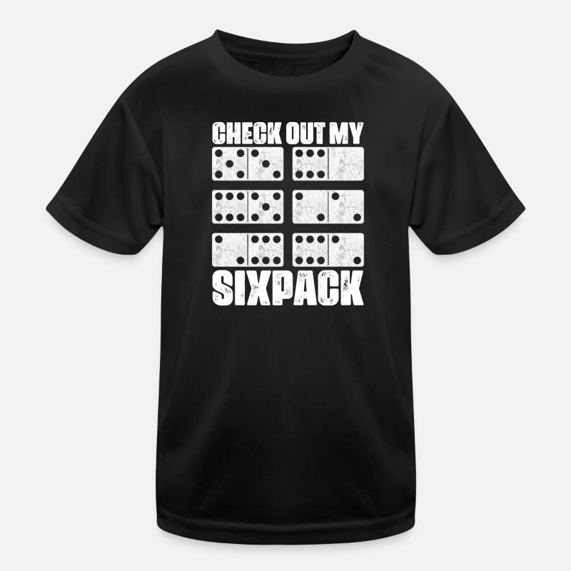 Domino Spiel Design Kinder Funktions-T-Shirt
