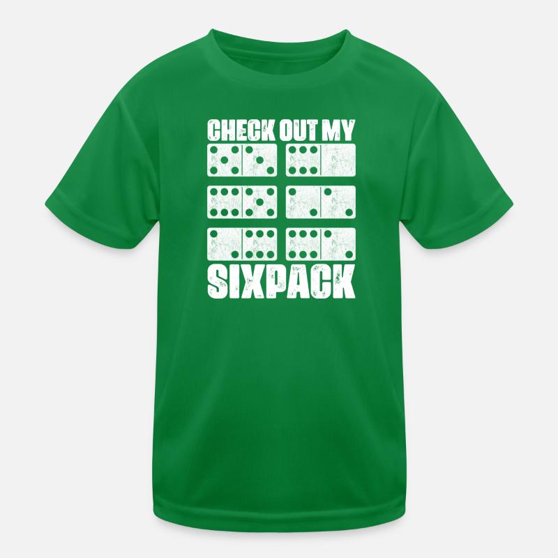 Conception de jeux Domino T-shirt sport Enfant