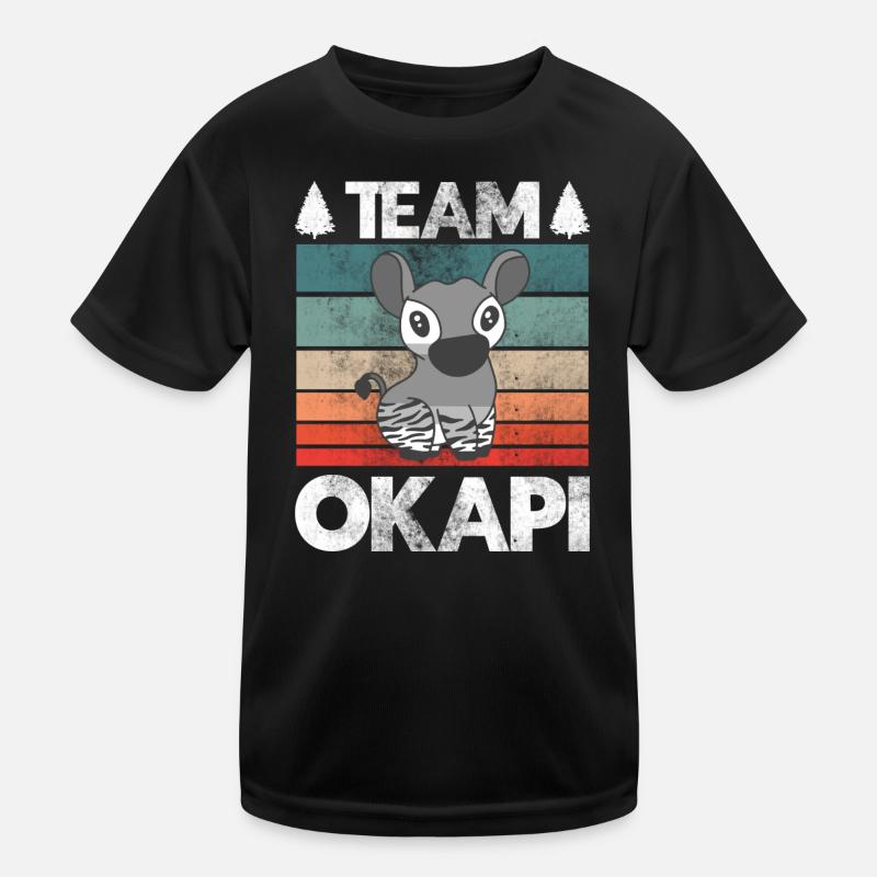 Okapi das Juwel des Dschungels Kinder Funktions-T-Shirt