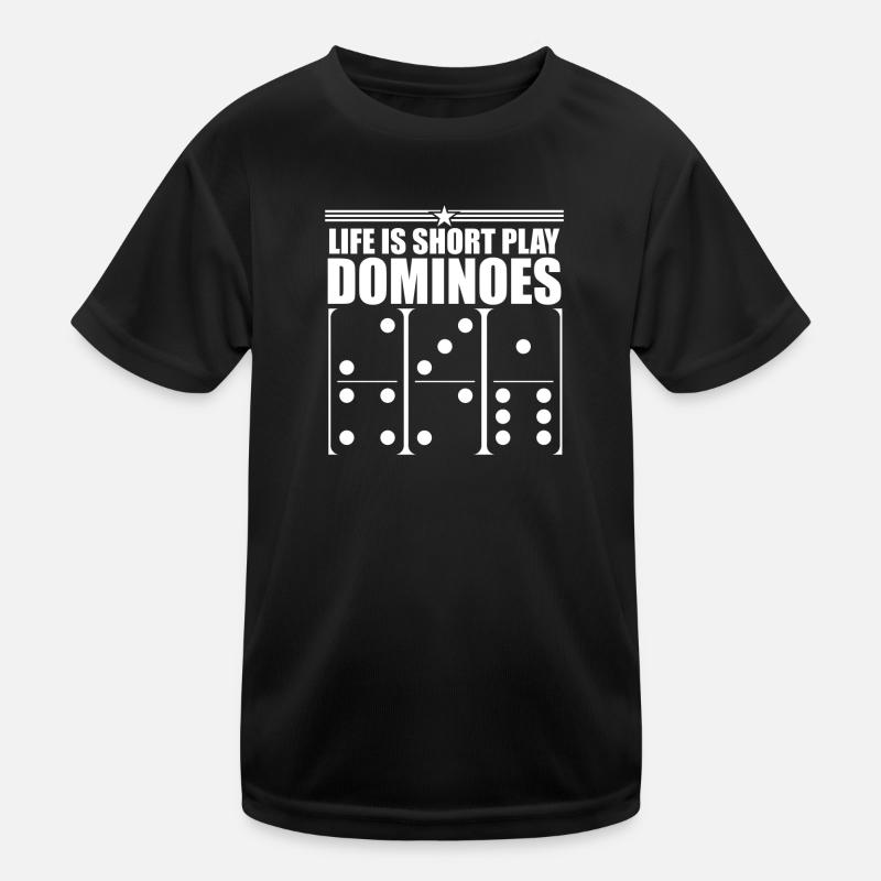 Domino Spiel Design Kinder Funktions-T-Shirt