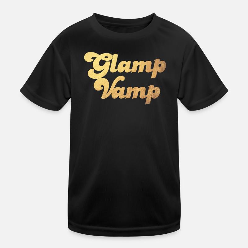 Glamp Vamp Gold Glamping Camping Luxus cool Camper Kinder Funktions-T-Shirt