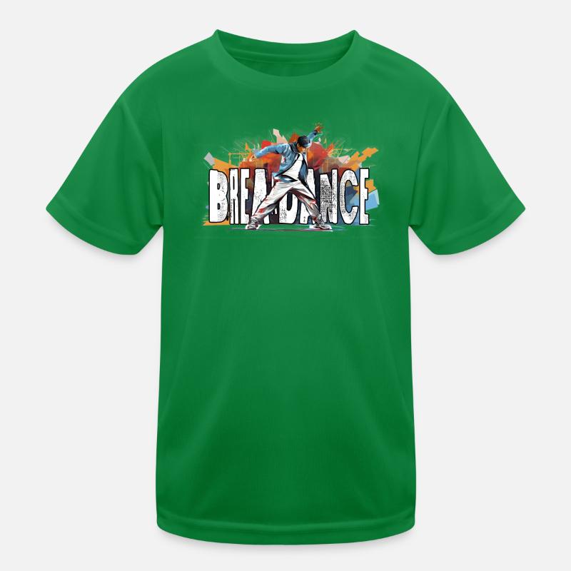 Breakdance Breakdancer Bboy Kinder Funktions-T-Shirt