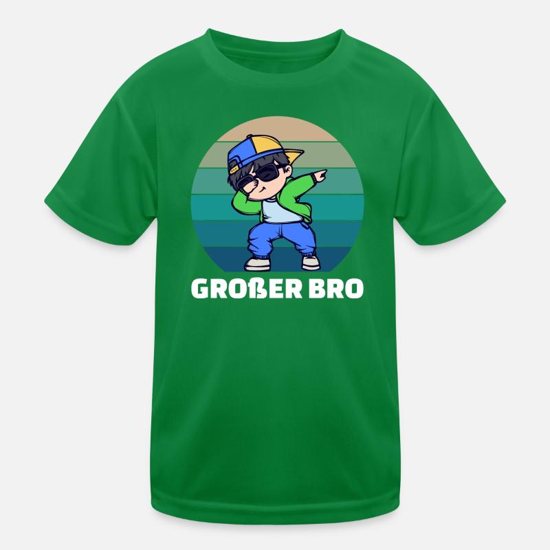 Cooler Spruch Bro Bruderherz Stolzer Großer Bruder Kinder Funktions-T-Shirt