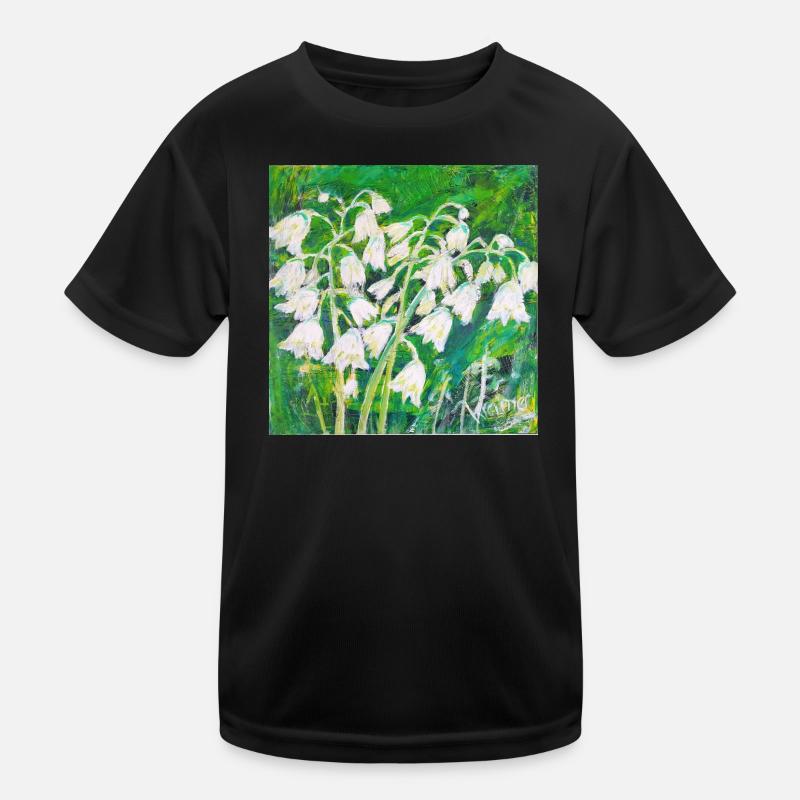 Maiglöckchen im impressionistischen Stil Kinder Funktions-T-Shirt