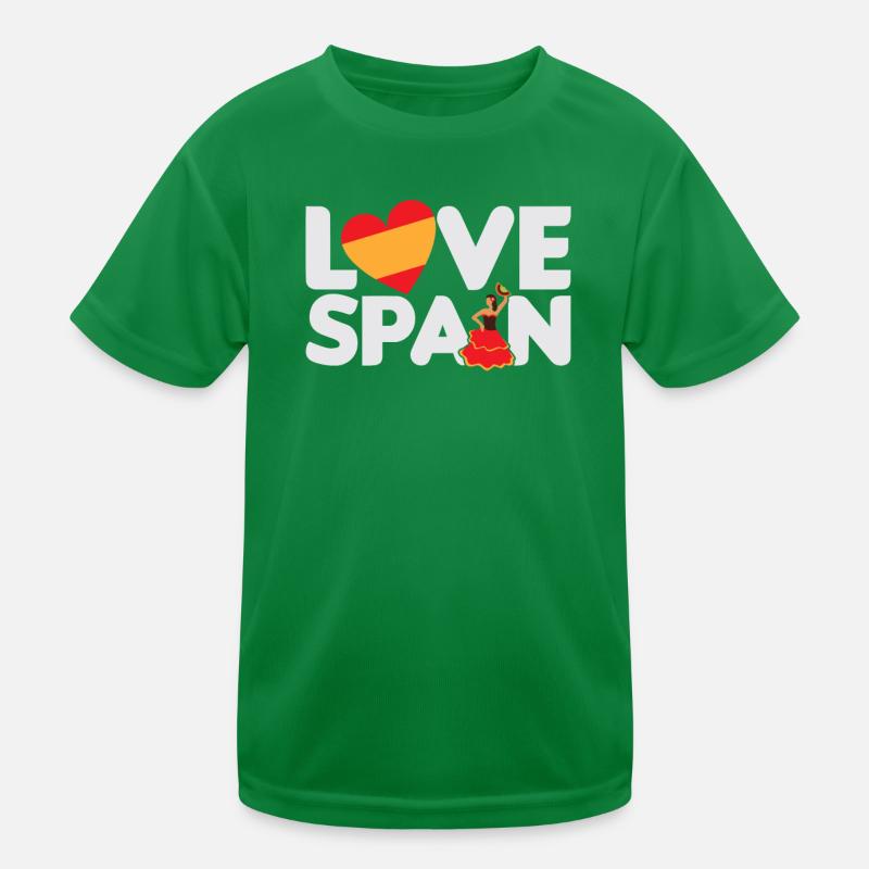 Love Spain - Ich liebe Spanien Kinder Funktions-T-Shirt
