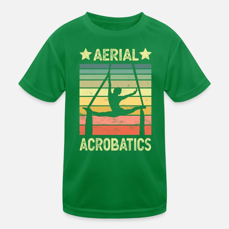 Aerial acrobatics vertical cloth Kids Functional T-Shirt