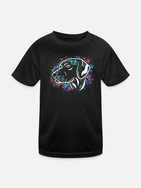 Haustiere Hund Lieblingstier Kuscheltier Heimtier - Kinder Funktions-T-Shirt - Schwarz - Vorne