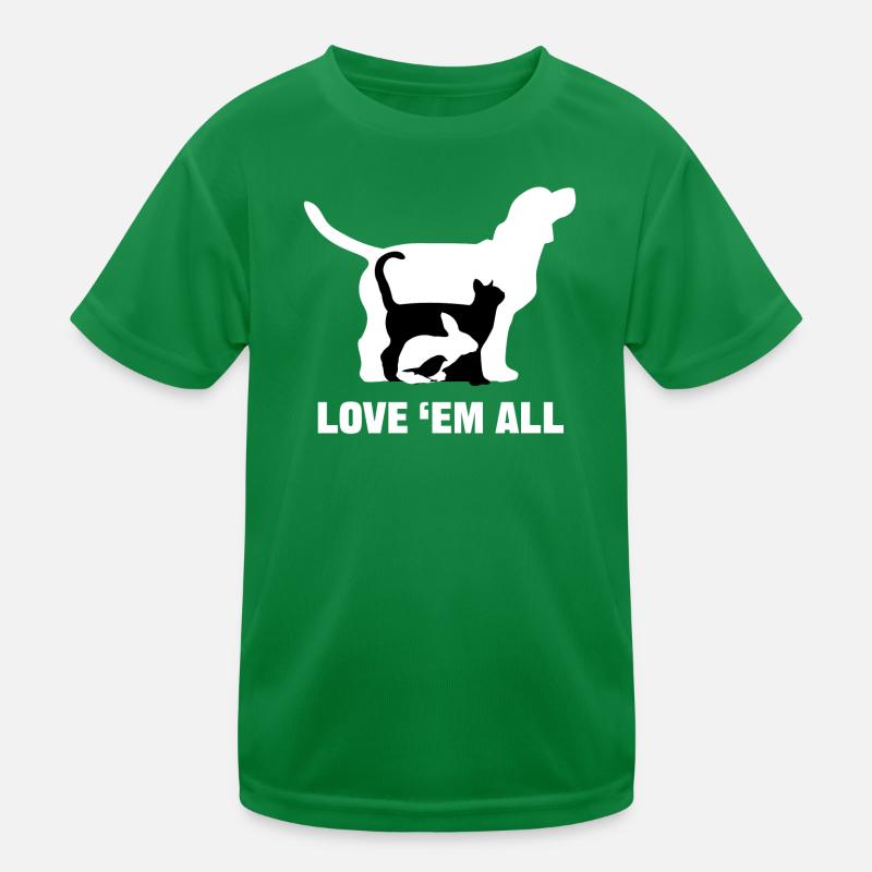 Pets Statement Bunny Dog Cat Stuffed Animal Kids Functional T-Shirt
