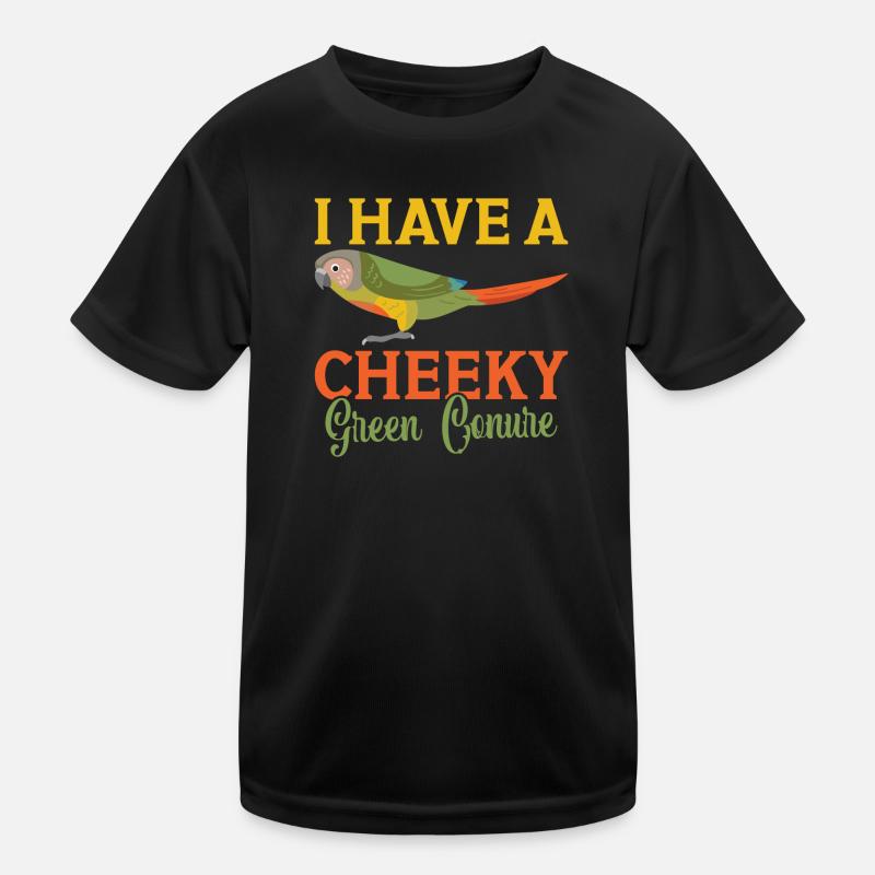 J’ai un vilain perroquet perruche vert Conure T-shirt sport Enfant