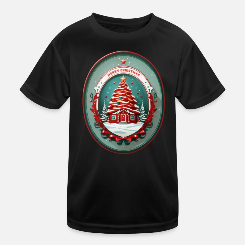 Cabane de Noël T-shirt sport Enfant