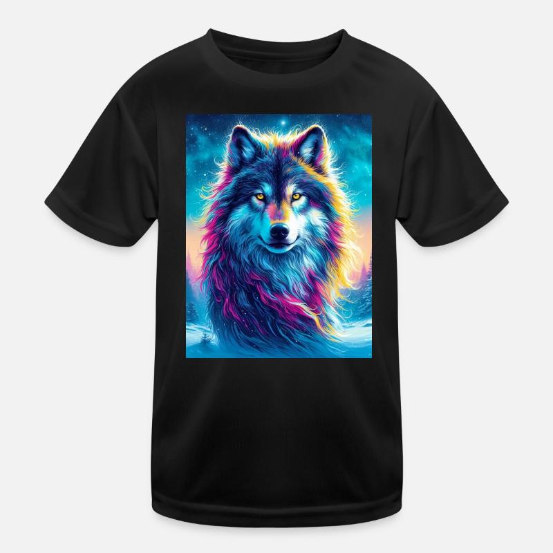 Wolf Kinder Funktions-T-Shirt