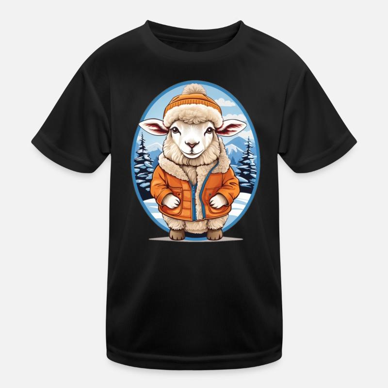 Süßes Schaf Kinder Funktions-T-Shirt