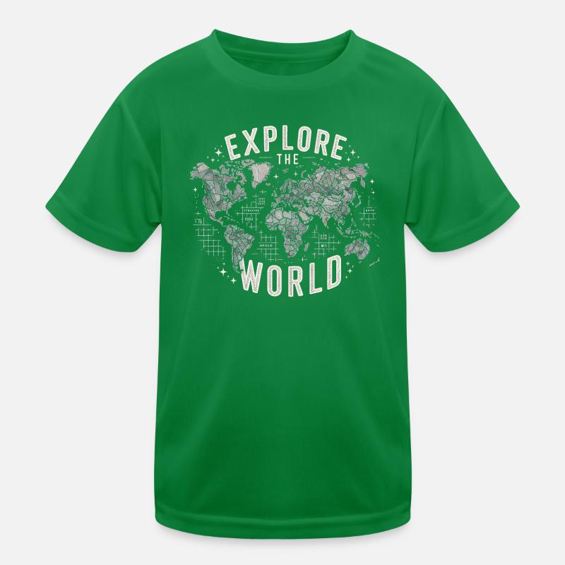 Explore the World Kinder Funktions-T-Shirt
