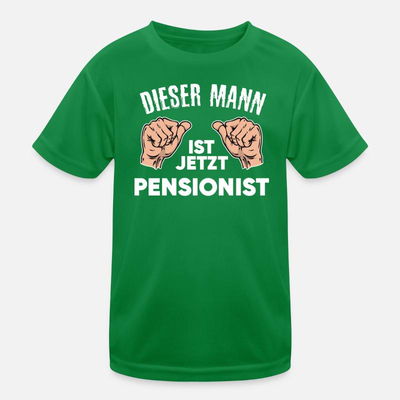 Pensionist Senior Ruhestand Statement Freizeit Kinder Funktions-T-Shirt