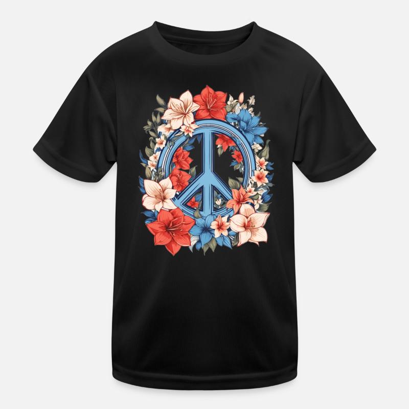 Signe de paix T-shirt sport Enfant
