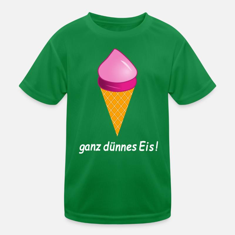 ganz dünnes Eis Eiscreme Kinder Funktions-T-Shirt