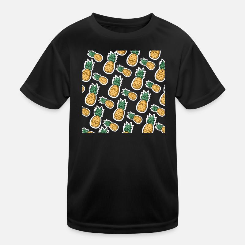 Tasty Pineapple - Kids Functional T-Shirt - black