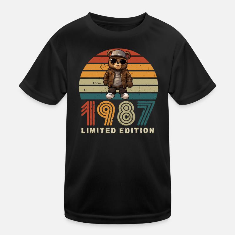 Édition limitée 1987 année de construction anniversaire vintage T-shirt sport Enfant