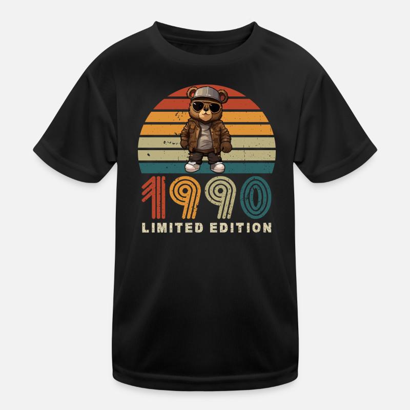 Édition limitée des années 1990 année de construction anniversaire rétro T-shirt sport Enfant