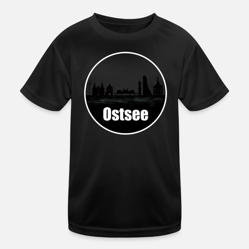 Mer Baltique Transparence Skyline T-shirt sport Enfant