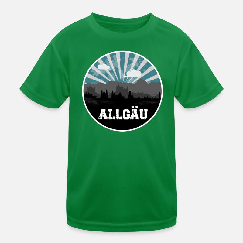 Allgäu Blue Hour Skyline Kids Functional T-Shirt