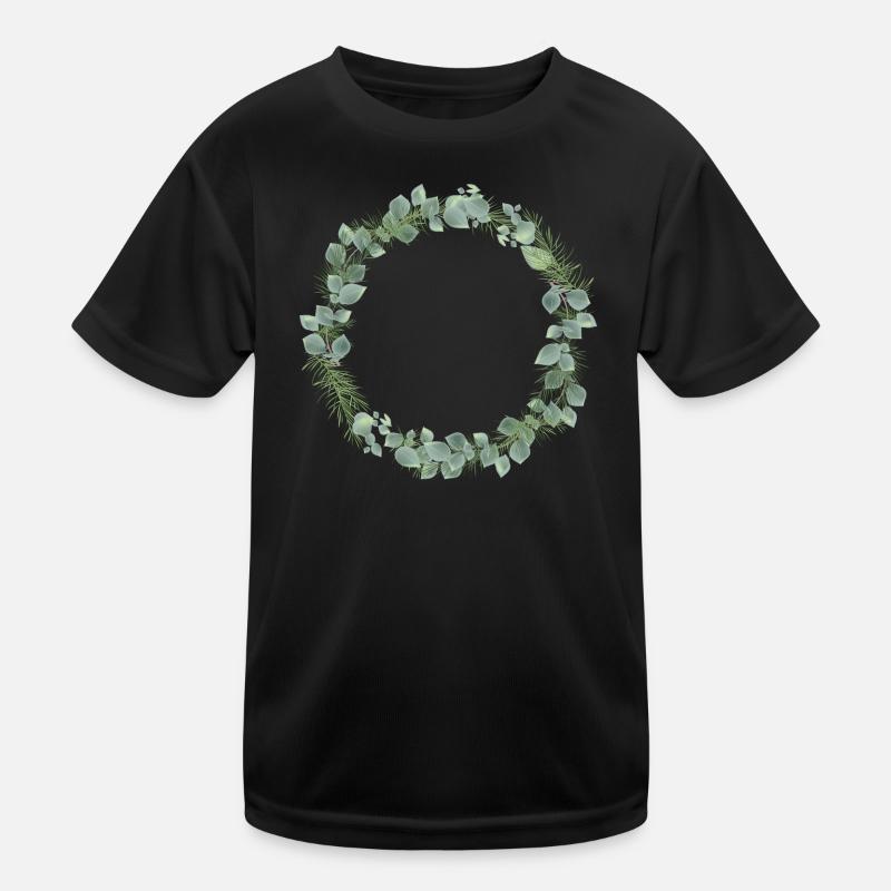 Couronne d’hiver de branches d’eucalyptus et de sapin T-shirt sport Enfant