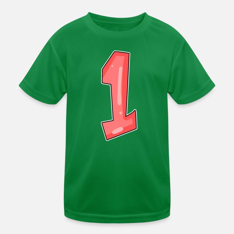 1 red Kids Functional T-Shirt