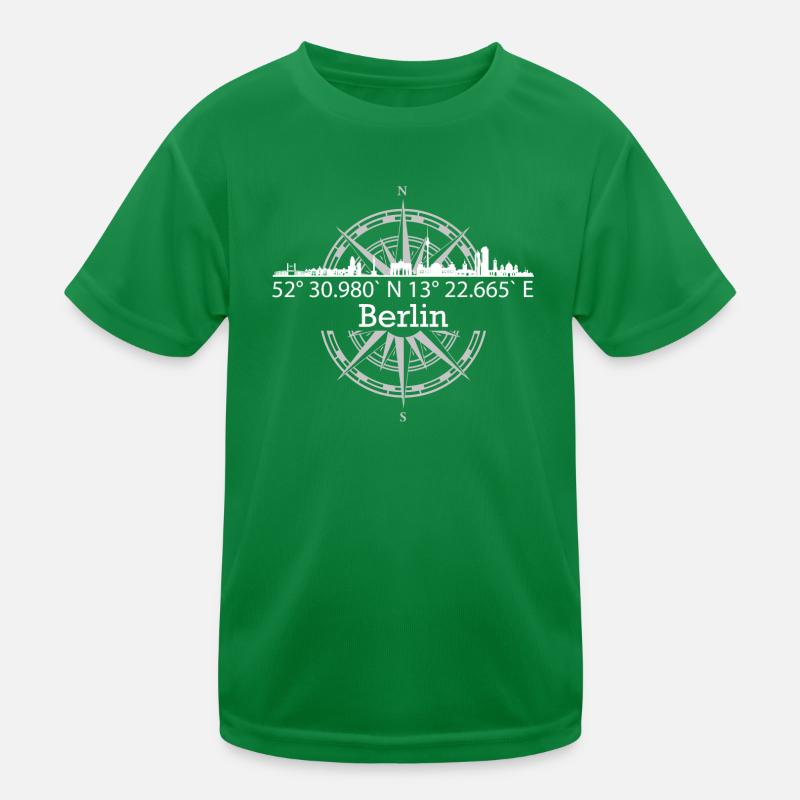 Skyline Berlin Kinder Funktions-T-Shirt