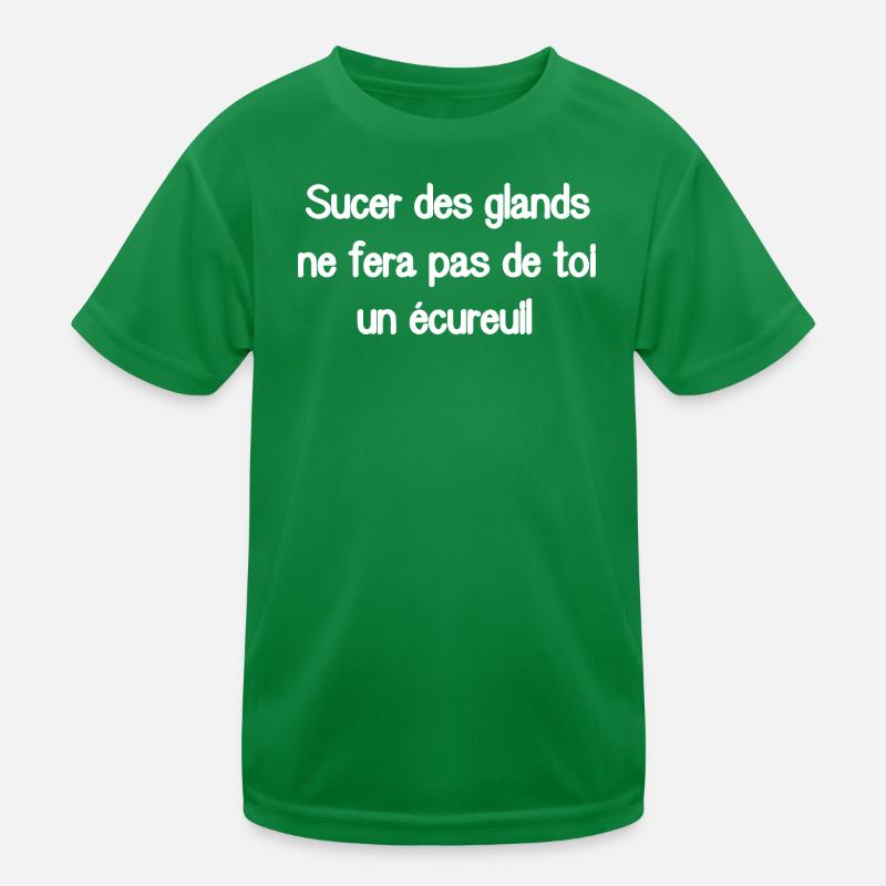 Das Lutschen an Eicheln wird dich nicht zum Eichhörnchen machen Kinder Funktions-T-Shirt