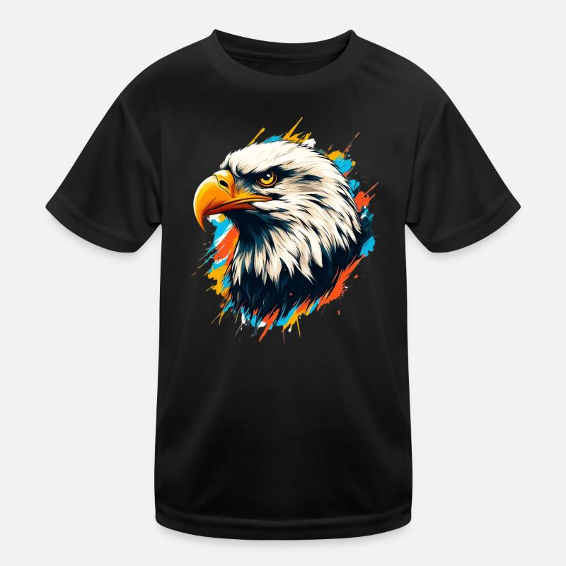 Weißkopfseeadler Kinder Funktions-T-Shirt
