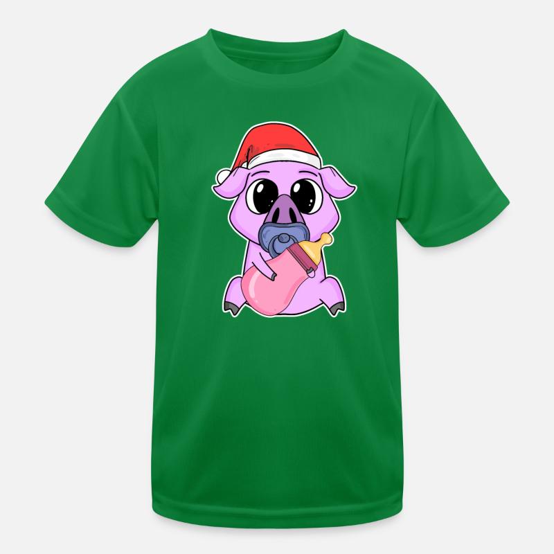 Cochon bébé Noël T-shirt sport Enfant