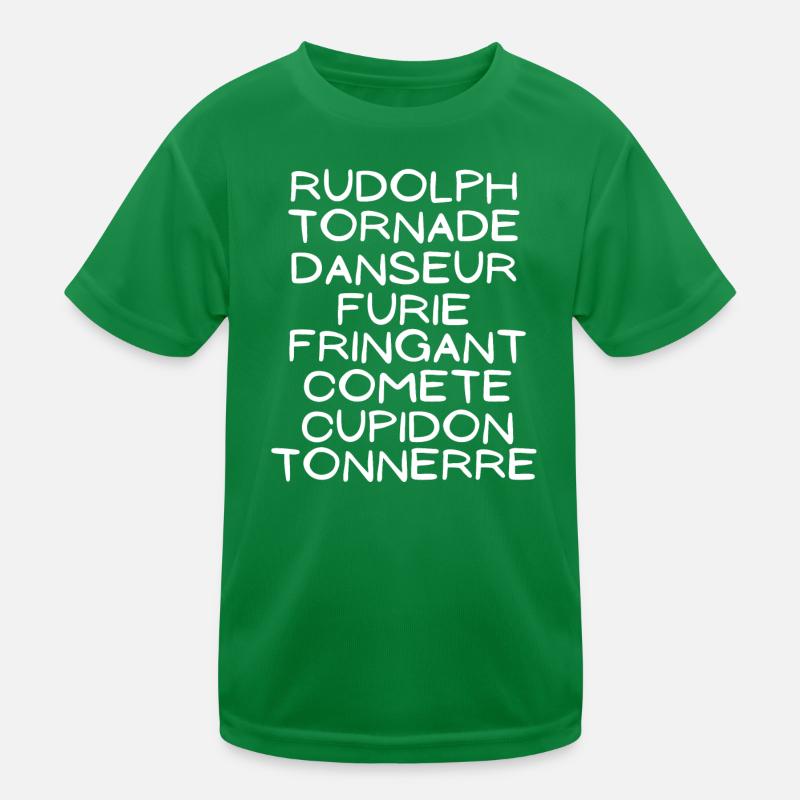 Noël, joyeuses fêtes, Rennes T-shirt sport Enfant