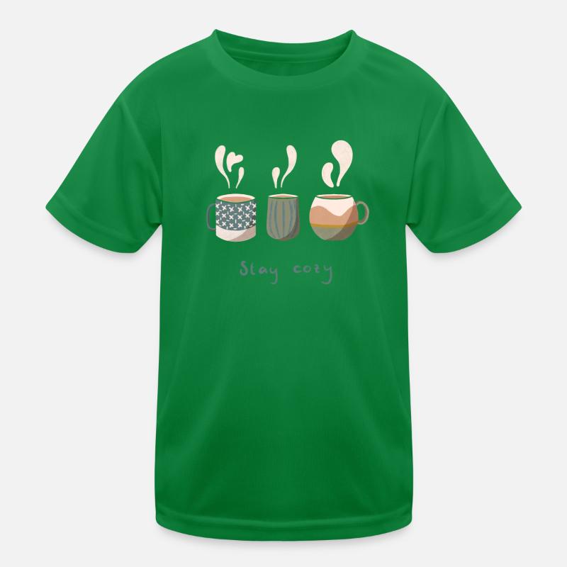 Cozy hot drinks Kinder Funktions-T-Shirt