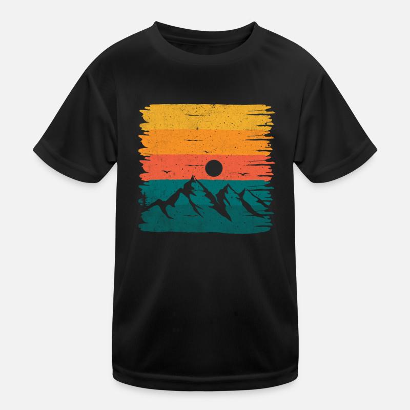 Retro-Halterung Kinder Funktions-T-Shirt