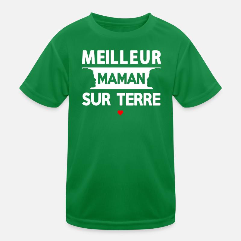 Zitat der Mutter auf der Erde Kinder Funktions-T-Shirt