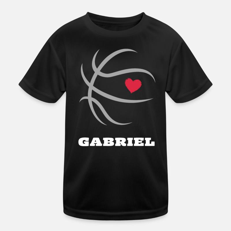 Gabriel Basket-shirt Nom de garçon T-shirt sport Enfant