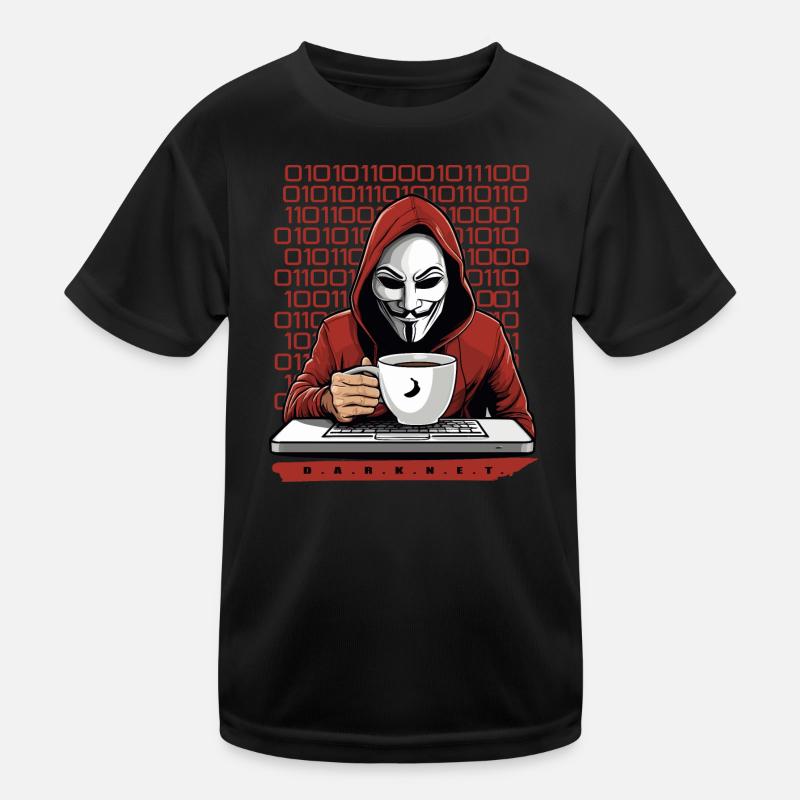 Anonymous Hacker Kinder Funktions-T-Shirt