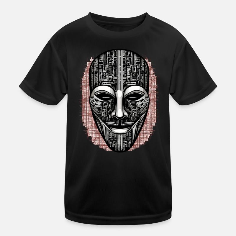 Anonymous Hacker Maske Kinder Funktions-T-Shirt