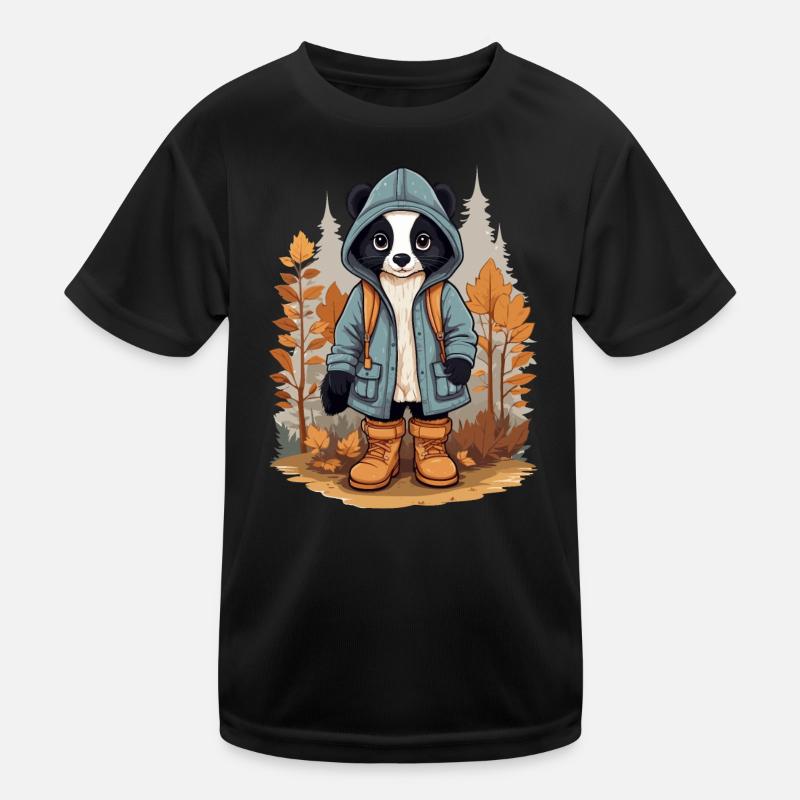 Cute Skunk Kids Functional T-Shirt