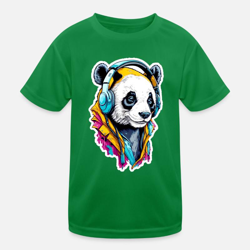Panda Kids Functional T-Shirt