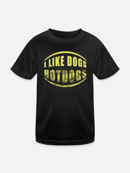 HOTDOGS - Kids Functional T-Shirt - black - Front