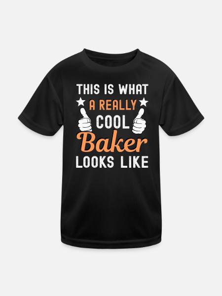 Baker Baker - Kids Functional T-Shirt - black - Front