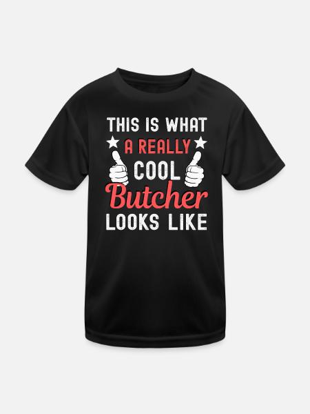 Butcher Butcher - Kids Functional T-Shirt - black - Front