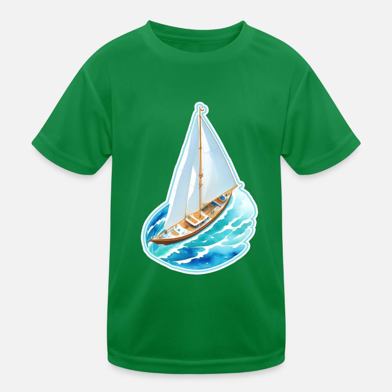 Segelschiff Kinder Funktions-T-Shirt