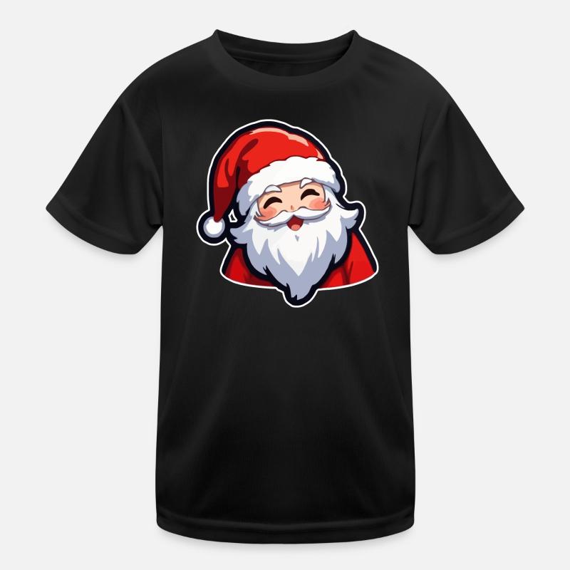Weihnachtsmann Kinder Funktions-T-Shirt