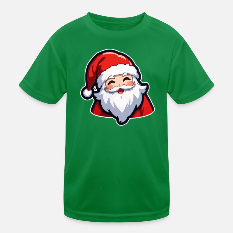 Weihnachtsmann Kinder Funktions-T-Shirt