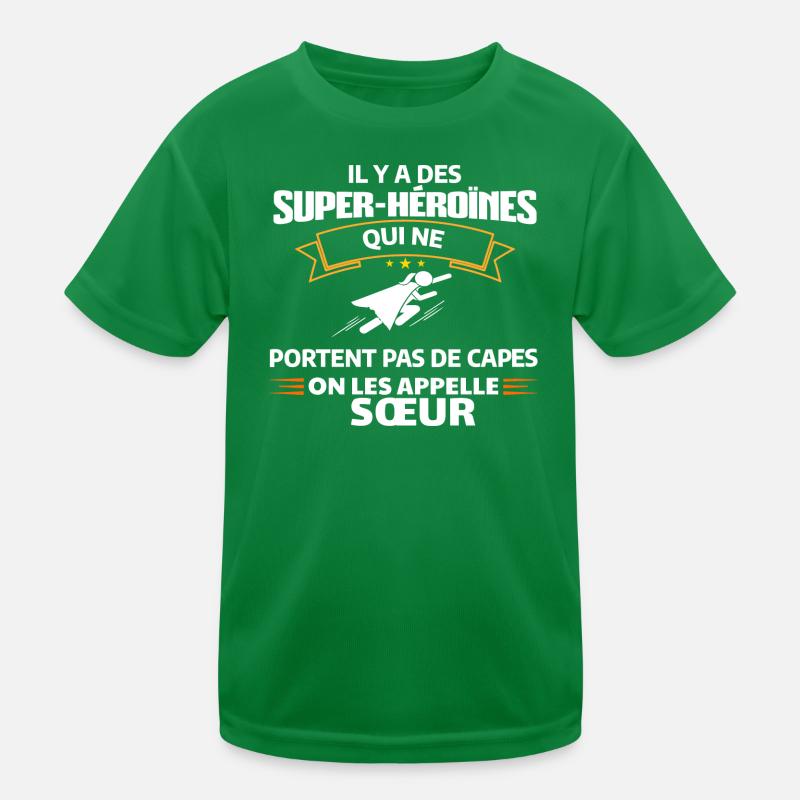 Héroïnes non capes illustrées T-shirt sport Enfant