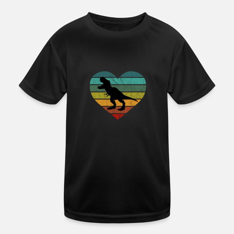 Ich liebe T-Rex Herz Dino Kinder Saurier Kinder Funktions-T-Shirt