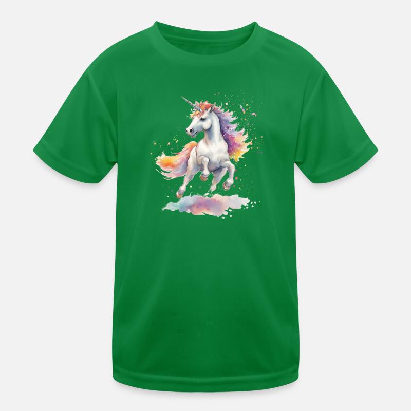 tanzendes Einhorn Kinder Funktions-T-Shirt